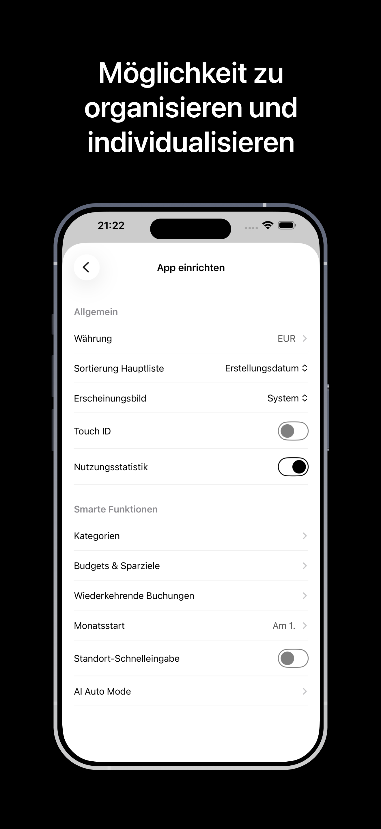 Einstellungen